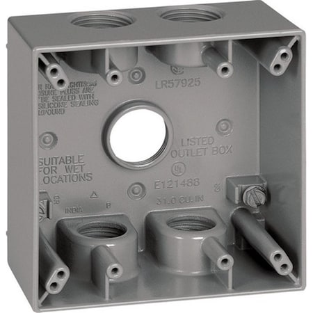 Pulse Radar Electrical Box, Square Box Type, 2 Gangs, Square Shape PU157582